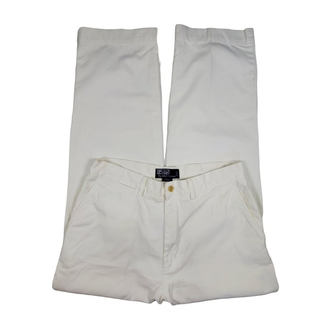 Polo by Ralph Lauren Mens pants sz 31 30 Prospect Pant white cotton
